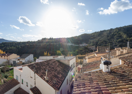 Casa rural nuri de rei B vistas desde el balcón